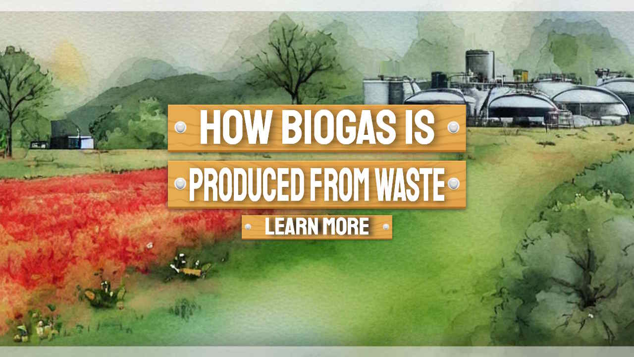 Image with the text: "How Biogas is Prouced from Waste".