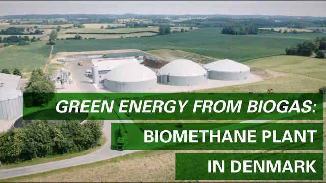 An example anaerobic digestion plant - biomethane production site where Veolia creates biogas which is upgraded to biomethane fuel.