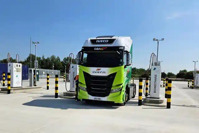 A large Biomethane fuel production increase will be needed to supply refuelling stations like this one.