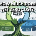 Net zero cost savings infographic with the text: "How much does net zero cost?"