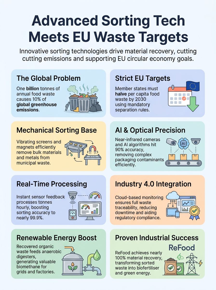 Advanced Sorting Technologies Key To Meeting EU Food Waste Emissions Reduction Targets
